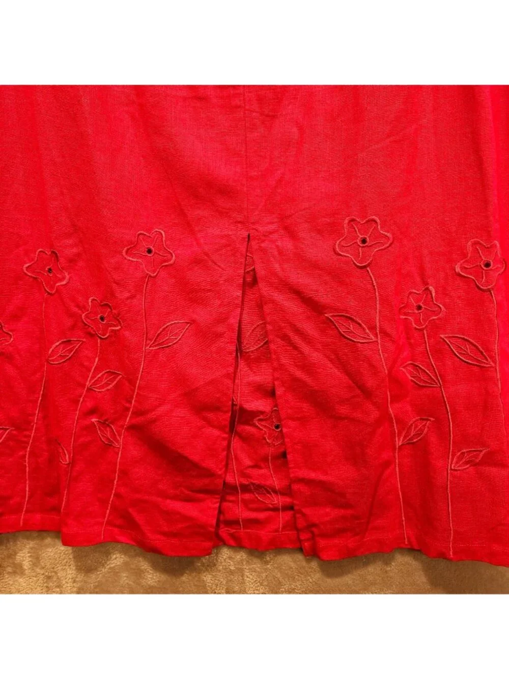 country wear casuals maxi skirt set womens L Pink linen shirt vest maxi skirt